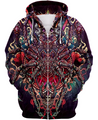 Spider Skull PL225-Apparel-PL8386-Zipped Hoodie-S-Vibe Cosy™