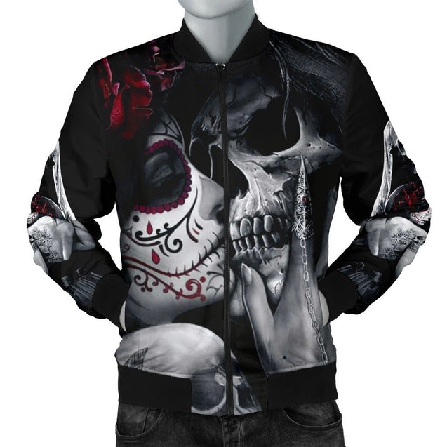 SKULL BOMBER JACKET PL244-BOMBER JACKETS-PL8386-Men's Bomber Jacket-S-Vibe Cosy™