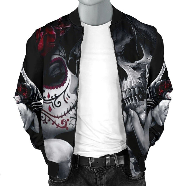 SKULL BOMBER JACKET PL244-BOMBER JACKETS-PL8386-Men's Bomber Jacket-S-Vibe Cosy™