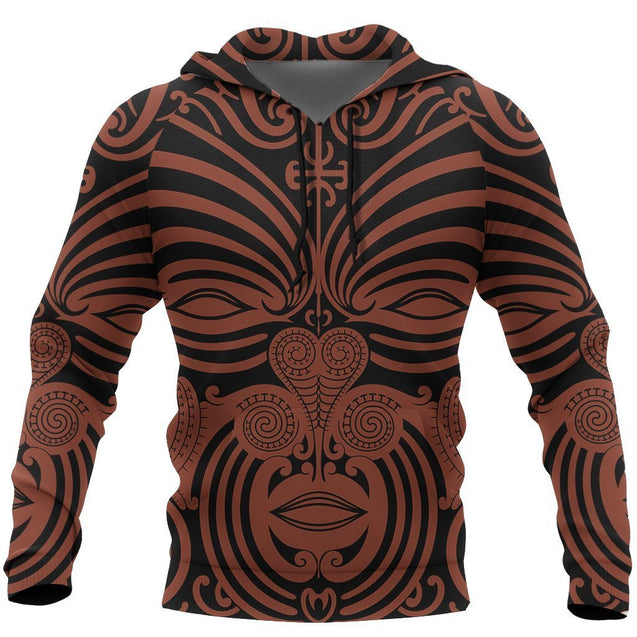 New Zealand Hoodie Moko Maori PL261-Apparel-PL8386-Hoodie-S-Vibe Cosy™