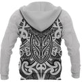 New Zealand Hoodie Maori Rugby - Black And White PL273 - Amaze Style™-Apparel