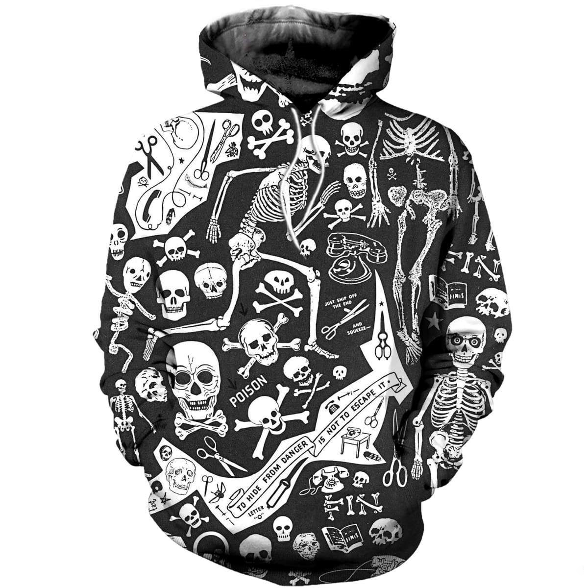 3D ALL OVER PRINTED SKULL PL288-Apparel-PL8386-Hoodie-S-Vibe Cosy™