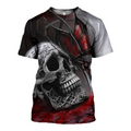 3D ALL OVER PRINTED SKULL AND BUTTERFLY TOPS PL289-Apparel-PL8386-T-Shirt-S-Vibe Cosy™