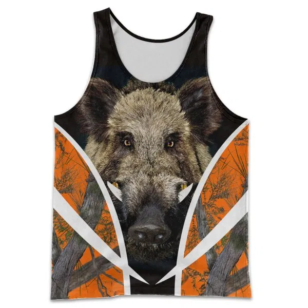 PL410 BOAR HUNTER 3D ALL OVER PRINTED SHIRTS FOR MEN AND WOMEN-Apparel-PL8386-Tanktop-S-Vibe Cosy™