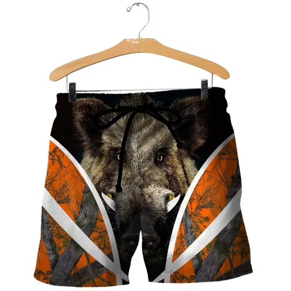 PL410 BOAR HUNTER 3D ALL OVER PRINTED SHIRTS FOR MEN AND WOMEN-Apparel-PL8386-Shorts-S-Vibe Cosy™