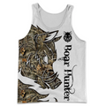 PL401 BOAR HUNTER 3D ALL OVER PRINTED-Apparel-PL8386-Tanktop-S-Vibe Cosy™