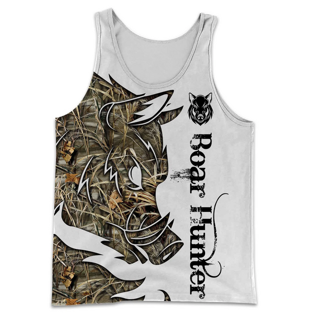 PL401 BOAR HUNTER 3D ALL OVER PRINTED-Apparel-PL8386-Tanktop-S-Vibe Cosy™