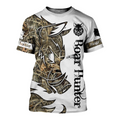 PL401 BOAR HUNTER 3D ALL OVER PRINTED-Apparel-PL8386-T shirt-S-Vibe Cosy™