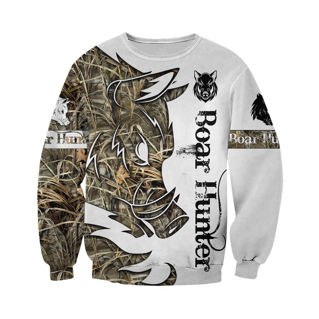 PL401 BOAR HUNTER 3D ALL OVER PRINTED-Apparel-PL8386-sweatshirt-S-Vibe Cosy™