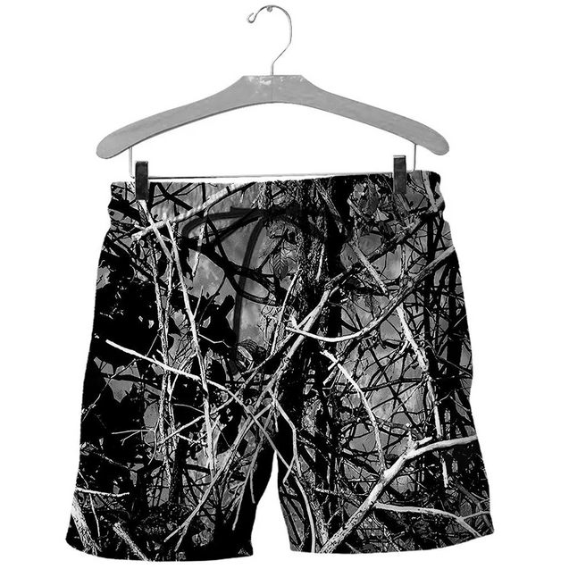 PL402 BOAR HUNTER CAMO MUDDY BLACK 3D ALL OVER PRINTED SHIRTS-Apparel-PL8386-Shorts-S-Vibe Cosy™