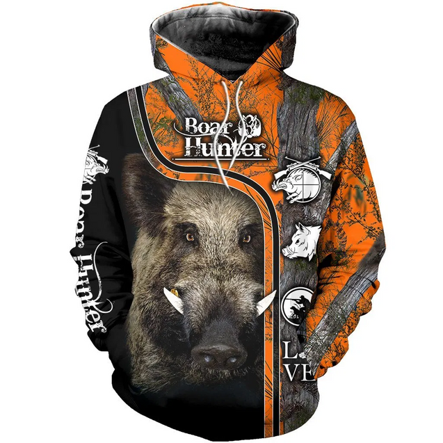 PL403 LOVE BOAR 3D ALL OVER PRINTED SHIRTS-Apparel-PL8386-Hoodie-S-Vibe Cosy™