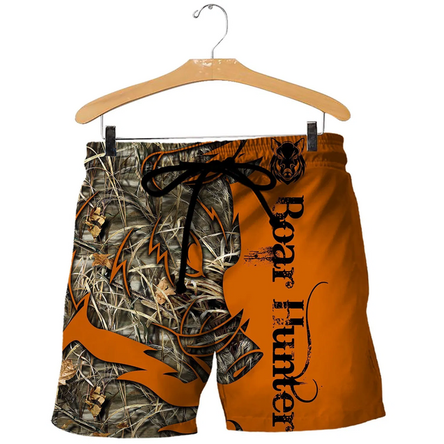 PL404 BOAR HUNTER 3D ALL OVER PRINTED SHIRTS-Apparel-PL8386-Shorts-S-Vibe Cosy™