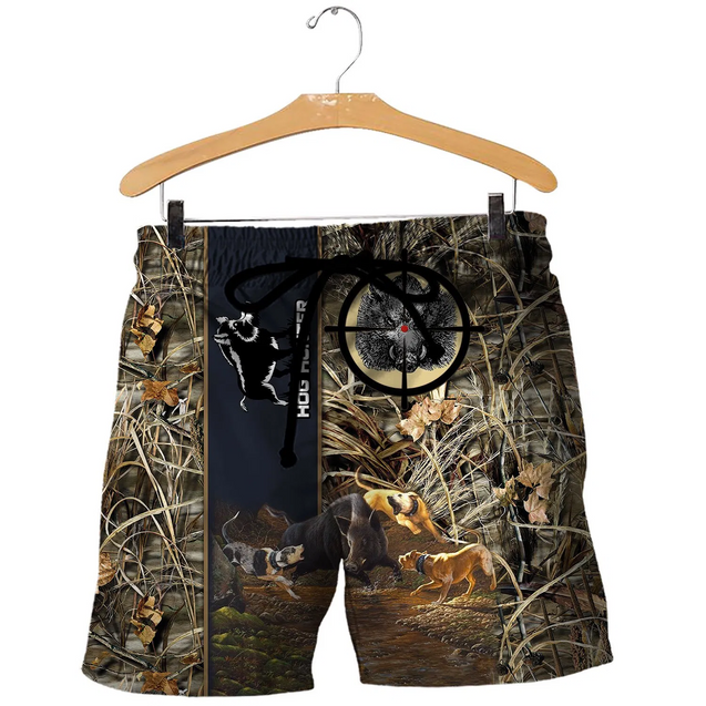 PL405 HOG HUNTER 3D ALL OVER PRINTED SHIRTS-Apparel-PL8386-Shorts-S-Vibe Cosy™