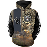 PL405 HOG HUNTER 3D ALL OVER PRINTED SHIRTS-Apparel-PL8386-zip-up hoodie-S-Vibe Cosy™