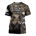 PL409 LOVE BOAR 3D ALL OVER PRINTED SHIRTS FOR MEN AND WOMEN-Apparel-PL8386-T shirt-S-Vibe Cosy™