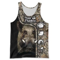 PL409 LOVE BOAR 3D ALL OVER PRINTED SHIRTS FOR MEN AND WOMEN-Apparel-PL8386-Tanktop-S-Vibe Cosy™