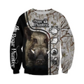 PL422 LOVE BOAR 3D ALL OVER PRINTED SHIRTS FOR MEN AND WOMEN-Apparel-PL8386-sweatshirt-S-Vibe Cosy™