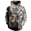 PL422 LOVE BOAR 3D ALL OVER PRINTED SHIRTS FOR MEN AND WOMEN-Apparel-PL8386-zip-up hoodie-S-Vibe Cosy™