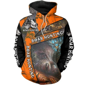 PL423 BOAR HUNTING CAMO 3D ALL OVER PRINTED SHIRTS FOR MEN AND WOMEN-Apparel-PL8386-Hoodie-S-Vibe Cosy™