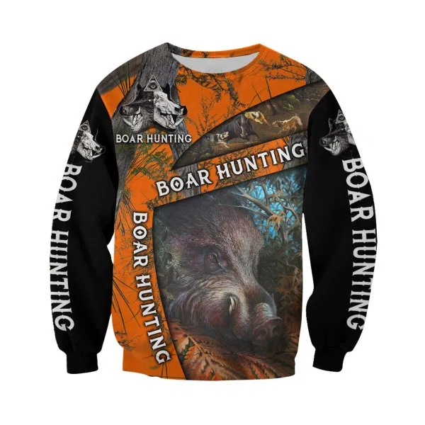 PL423 BOAR HUNTING CAMO 3D ALL OVER PRINTED SHIRTS FOR MEN AND WOMEN-Apparel-PL8386-sweatshirt-S-Vibe Cosy™