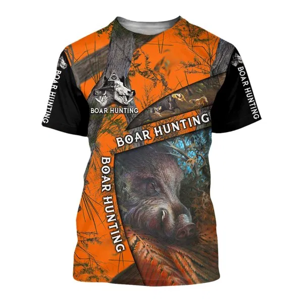 PL423 BOAR HUNTING CAMO 3D ALL OVER PRINTED SHIRTS FOR MEN AND WOMEN-Apparel-PL8386-T shirt-S-Vibe Cosy™