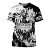 PL430 HUNTING BLACK AND WHITE 3D ALL OVER PRINTED SHIRTS-Apparel-PL8386-T shirt-S-Vibe Cosy™