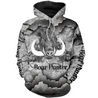 PL432 BOAR HUNTER 3D ALL OVER PRINTED SHIRTS FOR MEN AND WOMEN-Apparel-PL8386-Hoodie-S-Vibe Cosy™