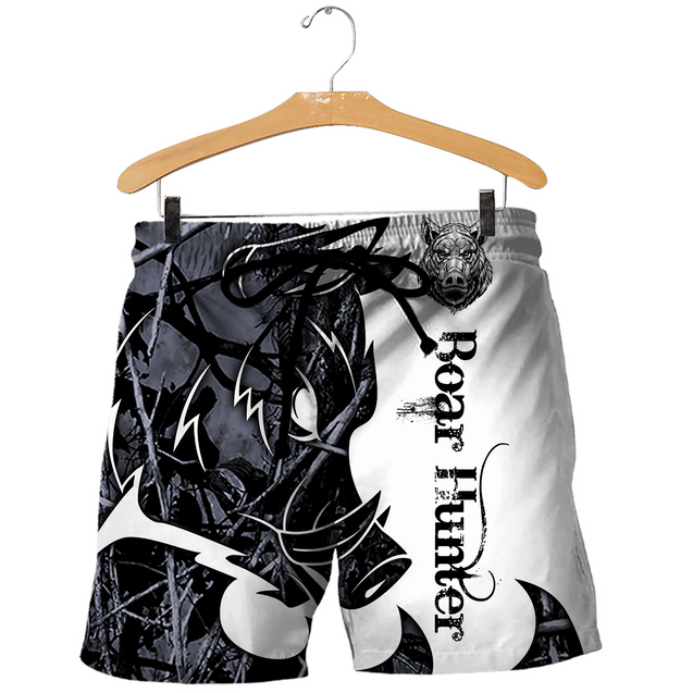 PL433 BOAR HUNTER CAMO OUTSHINE 3D ALL OVER PRINTED SHIRTS-Apparel-PL8386-Shorts-S-Vibe Cosy™