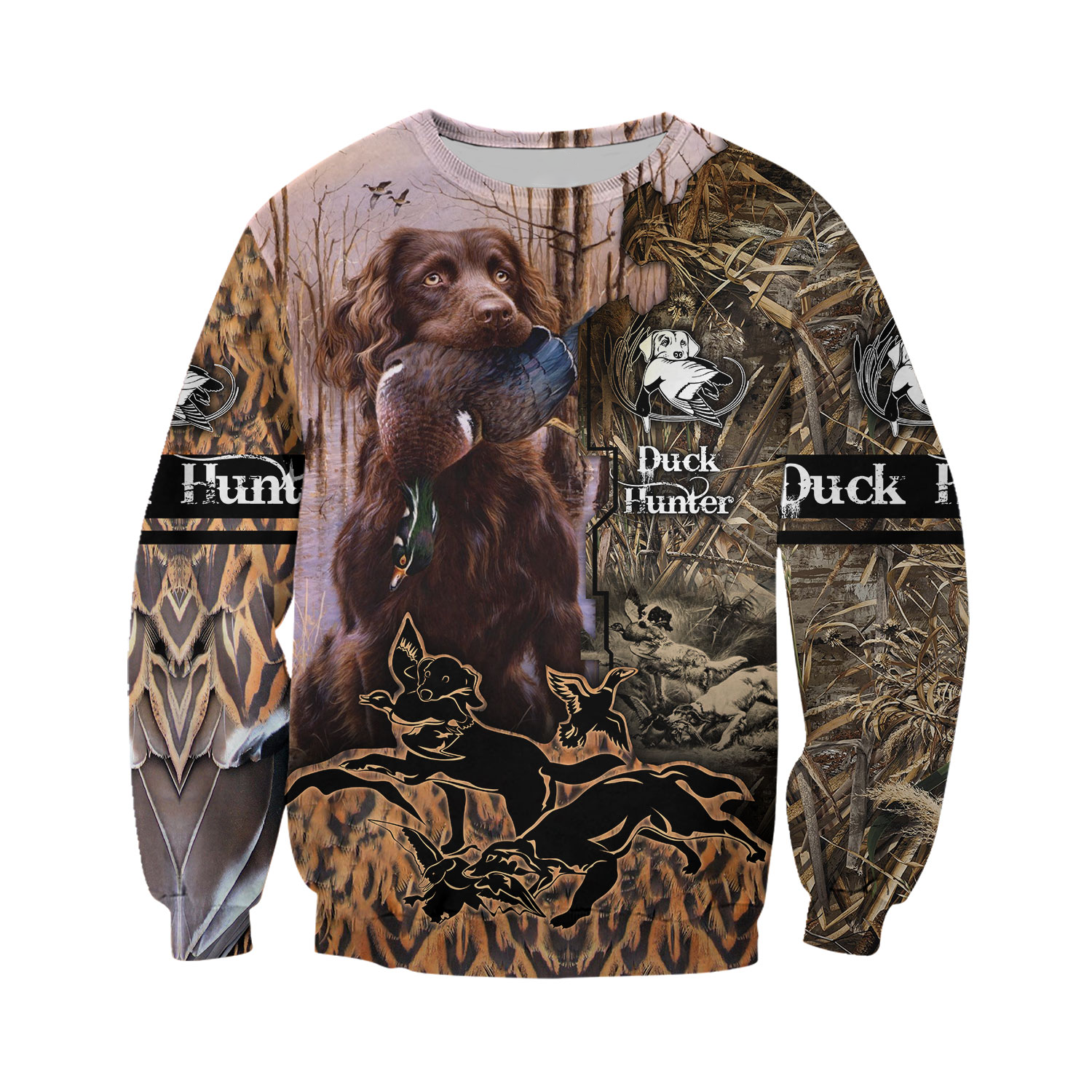 PL437 DUCK HUNTER 3D ALL OVER PRINTED SHIRTS-Apparel-PL8386-sweatshirt-S-Vibe Cosy™