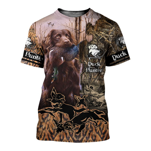 PL437 DUCK HUNTER 3D ALL OVER PRINTED SHIRTS-Apparel-PL8386-T shirt-S-Vibe Cosy™