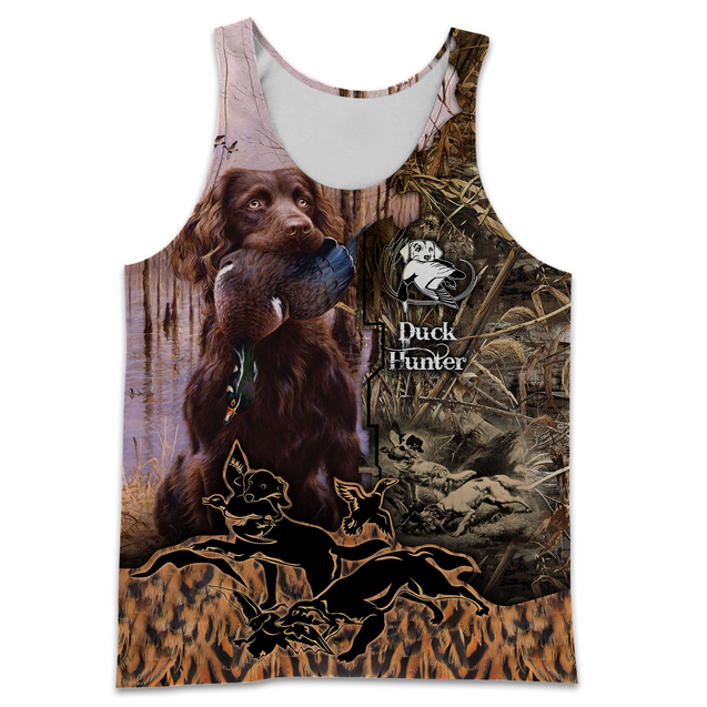 PL437 DUCK HUNTER 3D ALL OVER PRINTED SHIRTS-Apparel-PL8386-Tanktop-S-Vibe Cosy™