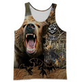 PL438 LOVE BEAR 3D ALL OVER PRINTED SHIRTS-Apparel-PL8386-Tanktop-S-Vibe Cosy™