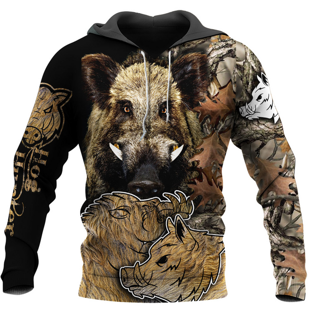 PL439 LOVE BOAR 3D ALL OVER PRINTED SHIRTS-Apparel-PL8386-Hoodie-S-Vibe Cosy™