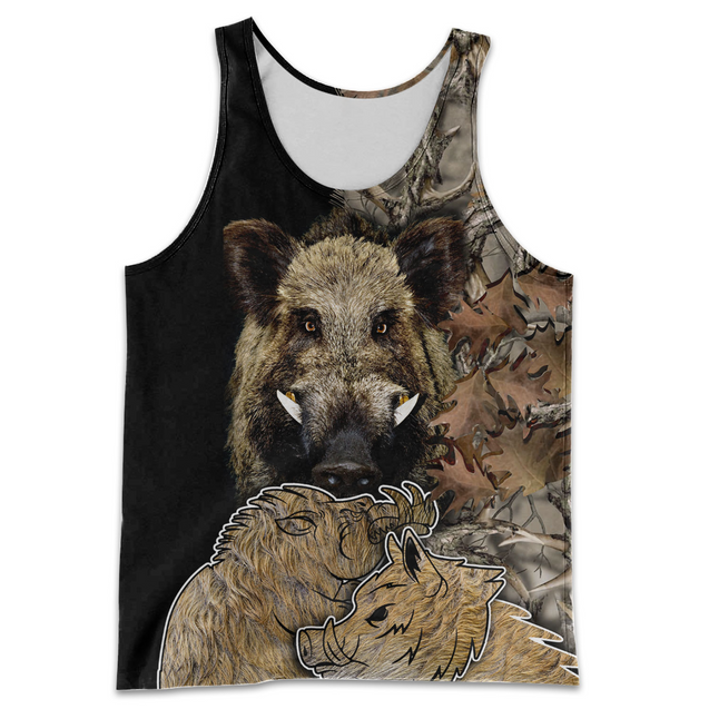 PL439 LOVE BOAR 3D ALL OVER PRINTED SHIRTS-Apparel-PL8386-Tanktop-S-Vibe Cosy™