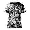 PL442 BONE REAPER BLACK AND WHITE 3D ALL OVER PRINTED SHIRTS-Apparel-PL8386-T shirt-S-Vibe Cosy™