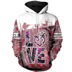 PL455 LOVE COUNTRY GIRL 3D ALL OVER PRINTED SHIRTS-Apparel-PL8386-Hoodie-S-Vibe Cosy™