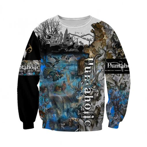 PL456 HUNTAHOLIC CAMO 3D ALL OVER PRINTED SHIRTS FOR MEN AND WOMEN ANNC-Apparel-PL8386-sweatshirt-S-Vibe Cosy™