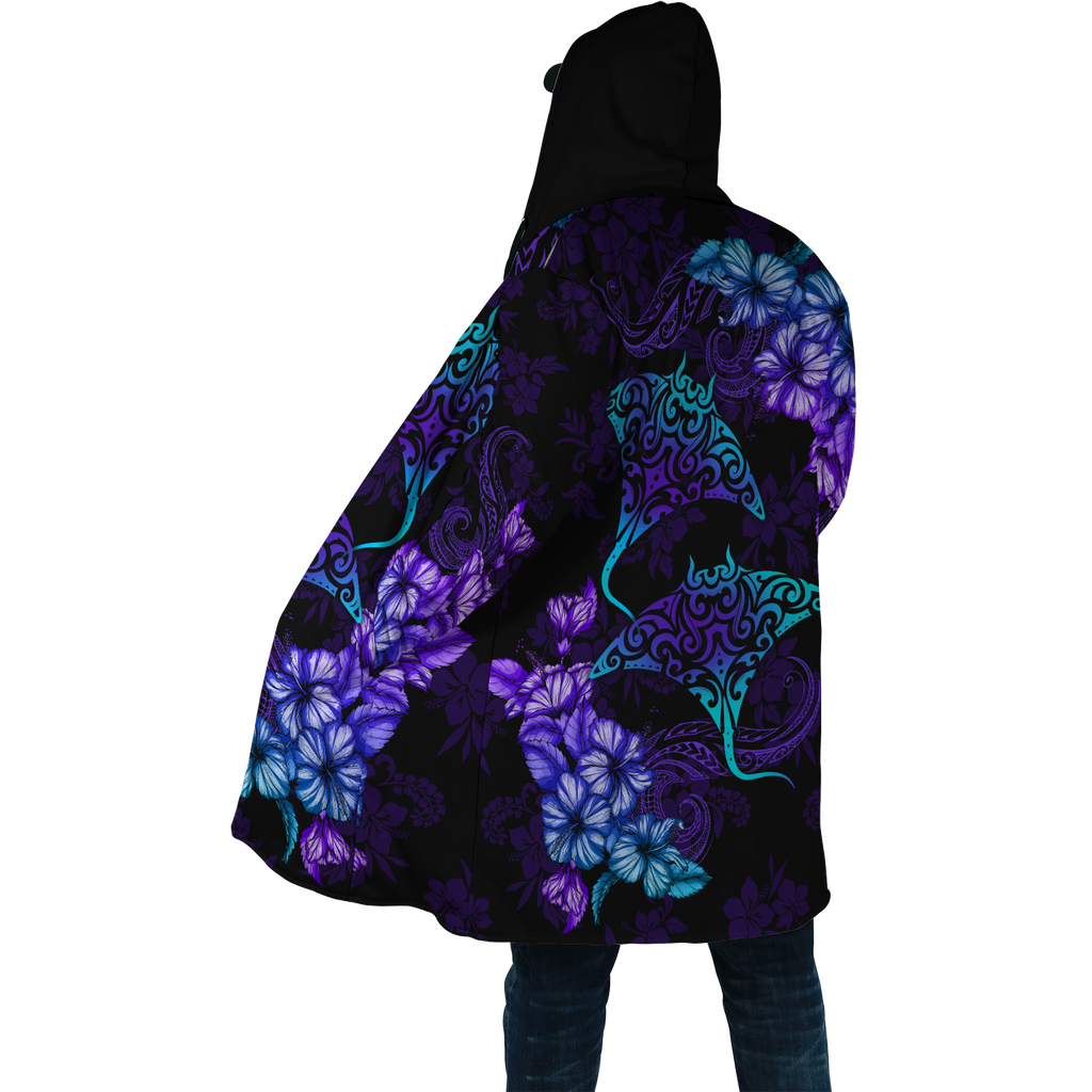 Beautiful Ray Hibiscus Hawaii Cloak For Men And Women