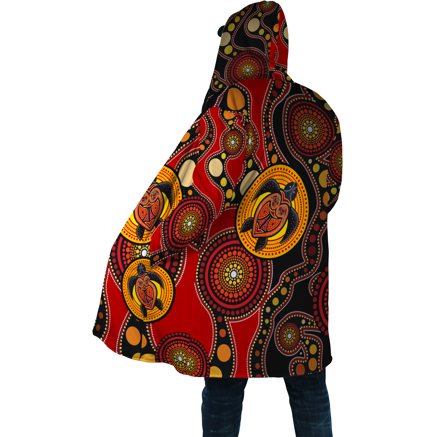 Aboriginal Turtles Australia Indigenous Cloak For Men And Women