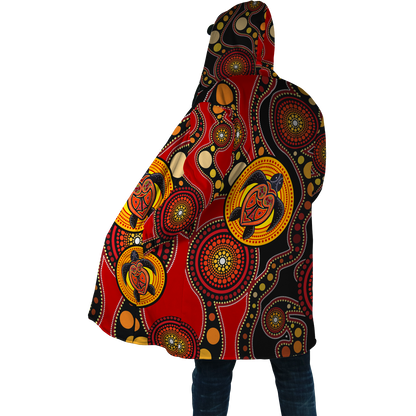 Aboriginal Turtles Australia Indigenous Cloak For Men And Women
