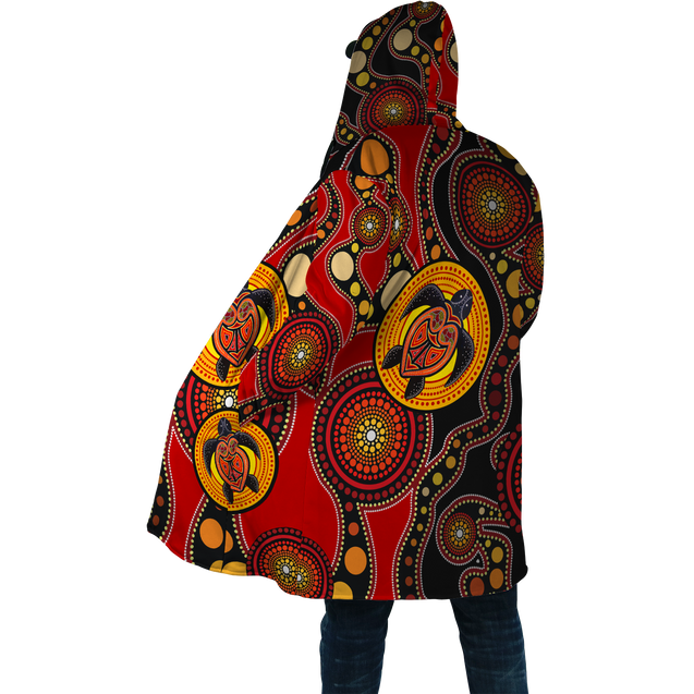 Aboriginal Turtles Australia Indigenous Cloak For Men And Women