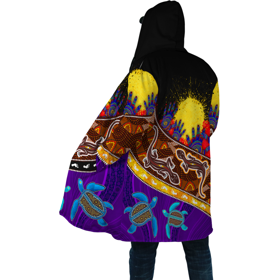 Aboriginal Culture Painting Art Colorful Cloak For Men And Women