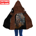 Customized Name Native American 3D All Over Printed Legging + Cloak