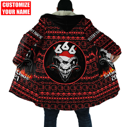 Customize Name Skull Satanic 3D All Over Printed Unisex Shirts