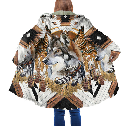 Love Wolf Native American 3D All Over Printed Shirts for Women