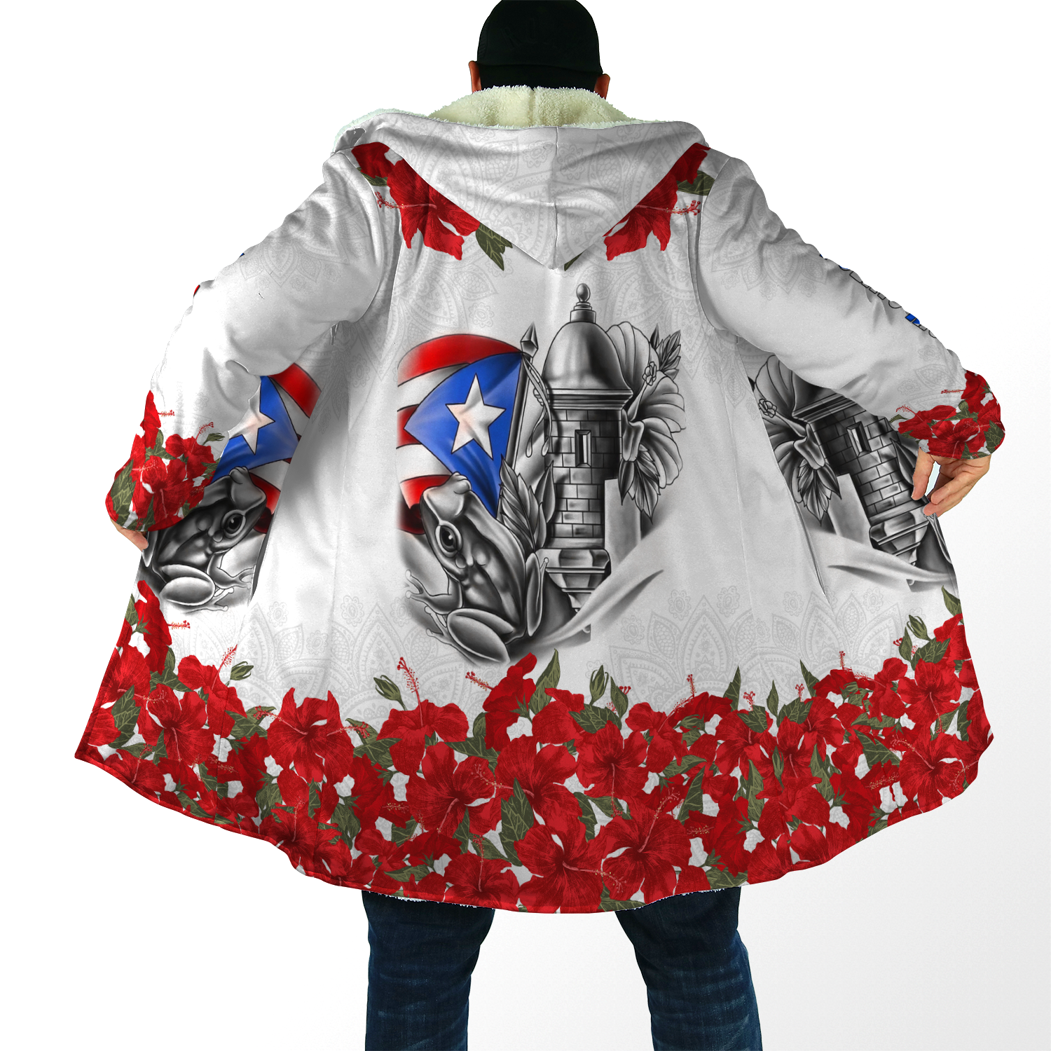 Manga Flower Puerto Rico Cloak For Men And Women MH24022104