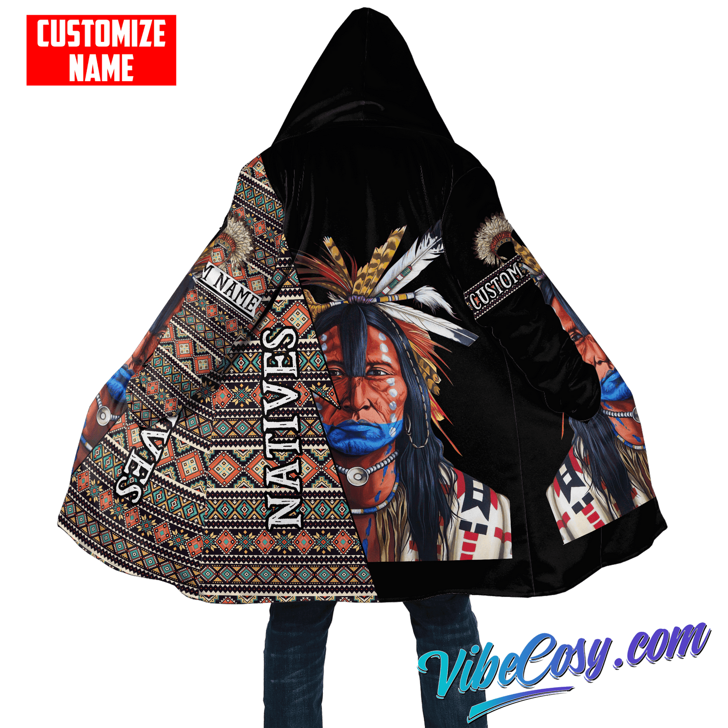 Customized Name Native American 3D All Over Printed Unisex Shirts