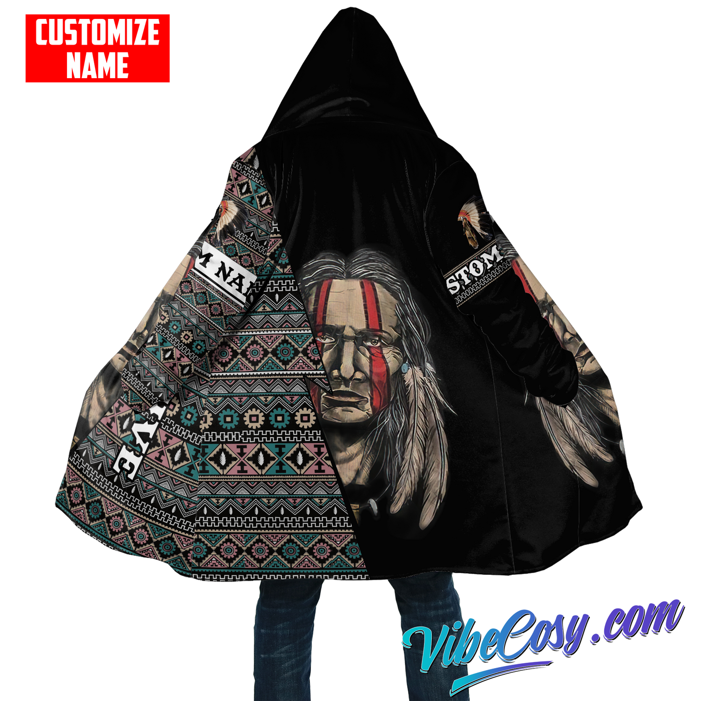 Customized Name Native American 3D All Over Printed Unisex Shirts