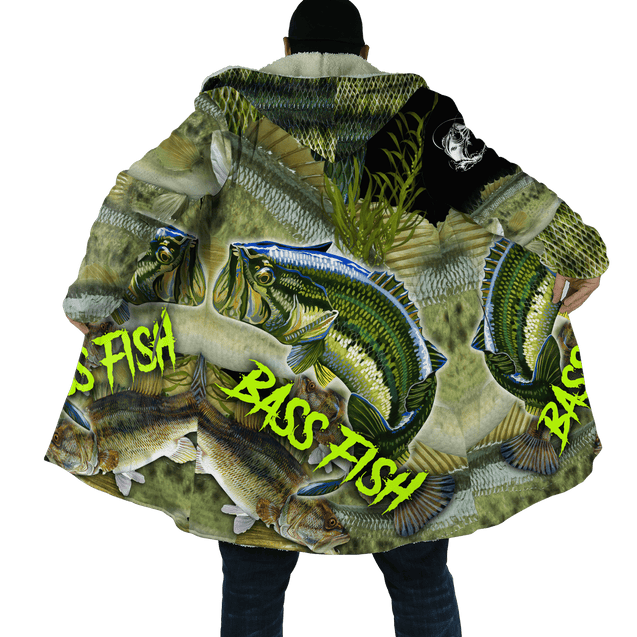 Bass fishing on skin 3D print fishing shirt for men and women