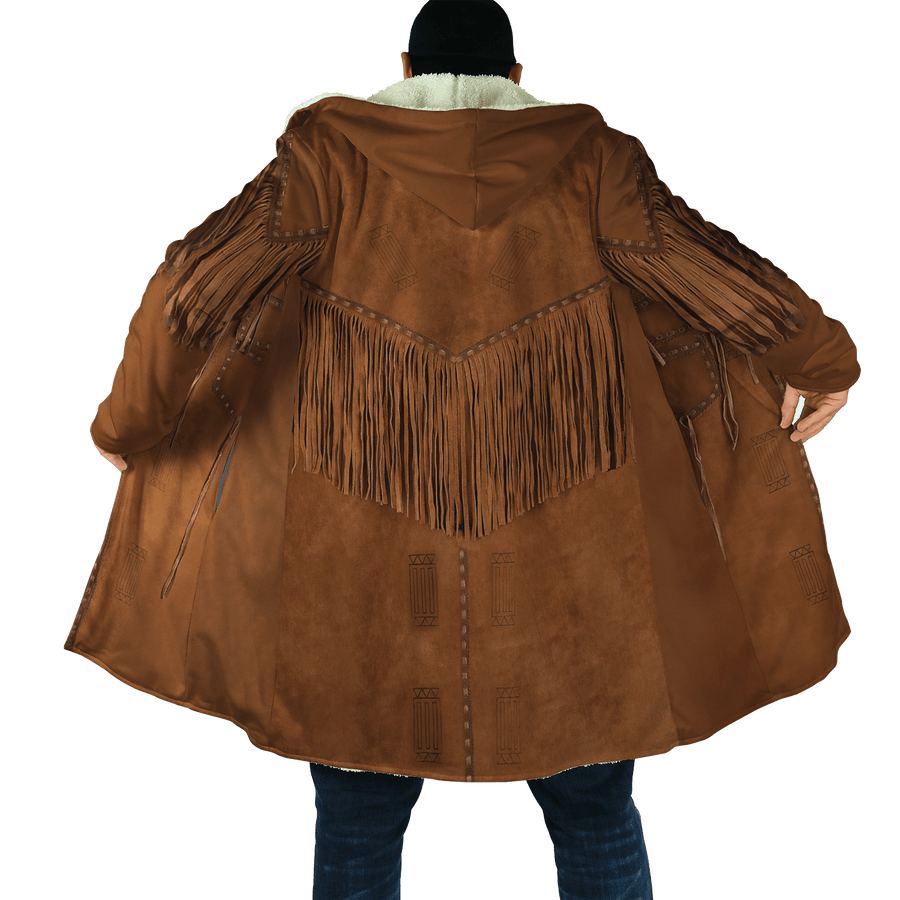 Native Cowboy Jacket No26 Cosplay 3D Over Printed Unisex Deluxe Hoodie ML